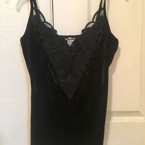 Venus Medium Women’s Black Velvet Camisole.